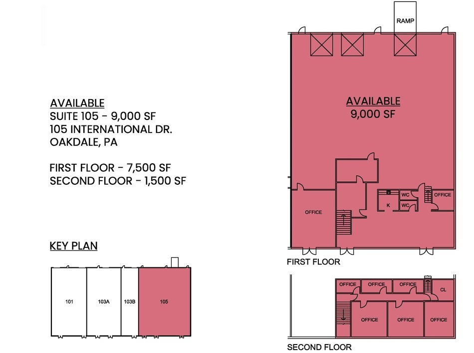 700 International Dr, Oakdale, PA en alquiler Plano de la planta- Imagen 1 de 1