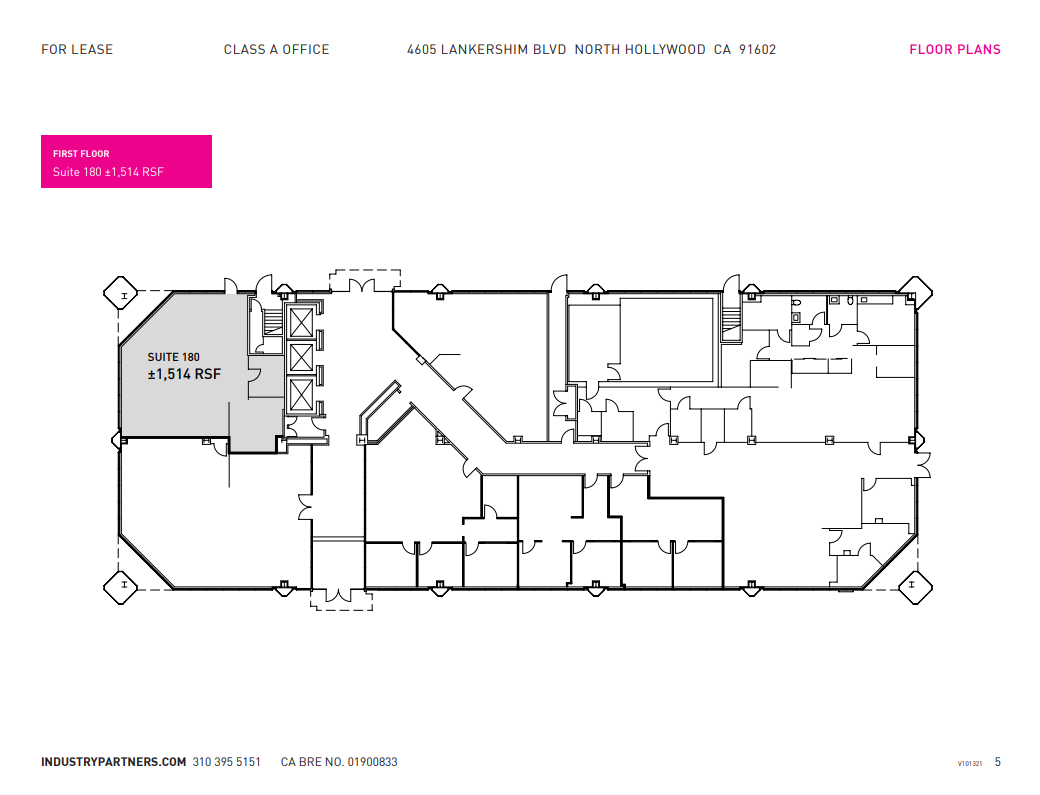 4605 Lankershim Blvd, North Hollywood, CA en alquiler Plano de la planta- Imagen 1 de 1