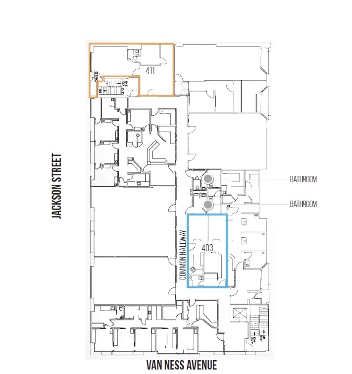 2001 Van Ness Ave, San Francisco, CA en alquiler Plano de la planta- Imagen 1 de 3