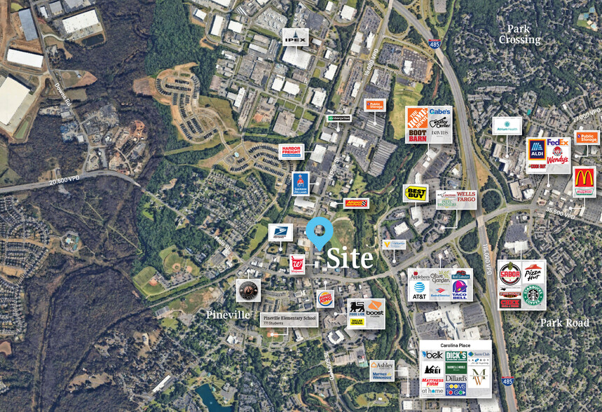 200 N Polk St, Pineville, NC en venta - Foto del edificio - Imagen 3 de 3