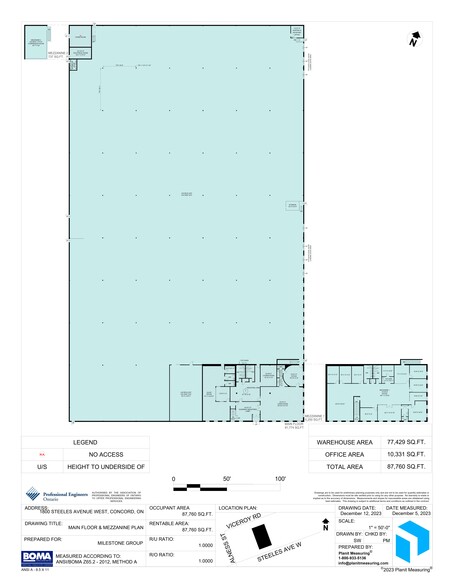 1800 Steeles Ave W, Vaughan, ON en alquiler - Plano del sitio - Imagen 3 de 3