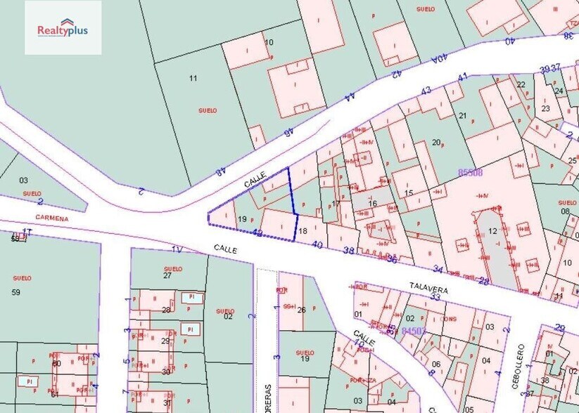 Calle Talavera, 42, Gerindote, Toledo en venta - Plano del sitio - Imagen 2 de 2