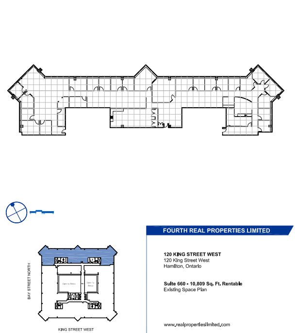 100, 110, and 120 King St W, Hamilton, ON en alquiler Plano de la planta- Imagen 1 de 1