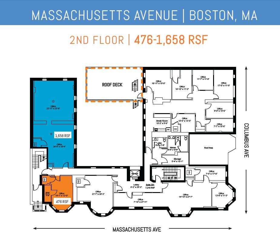 434-440 Massachusetts Ave, Boston, MA en alquiler Plano de la planta- Imagen 1 de 1