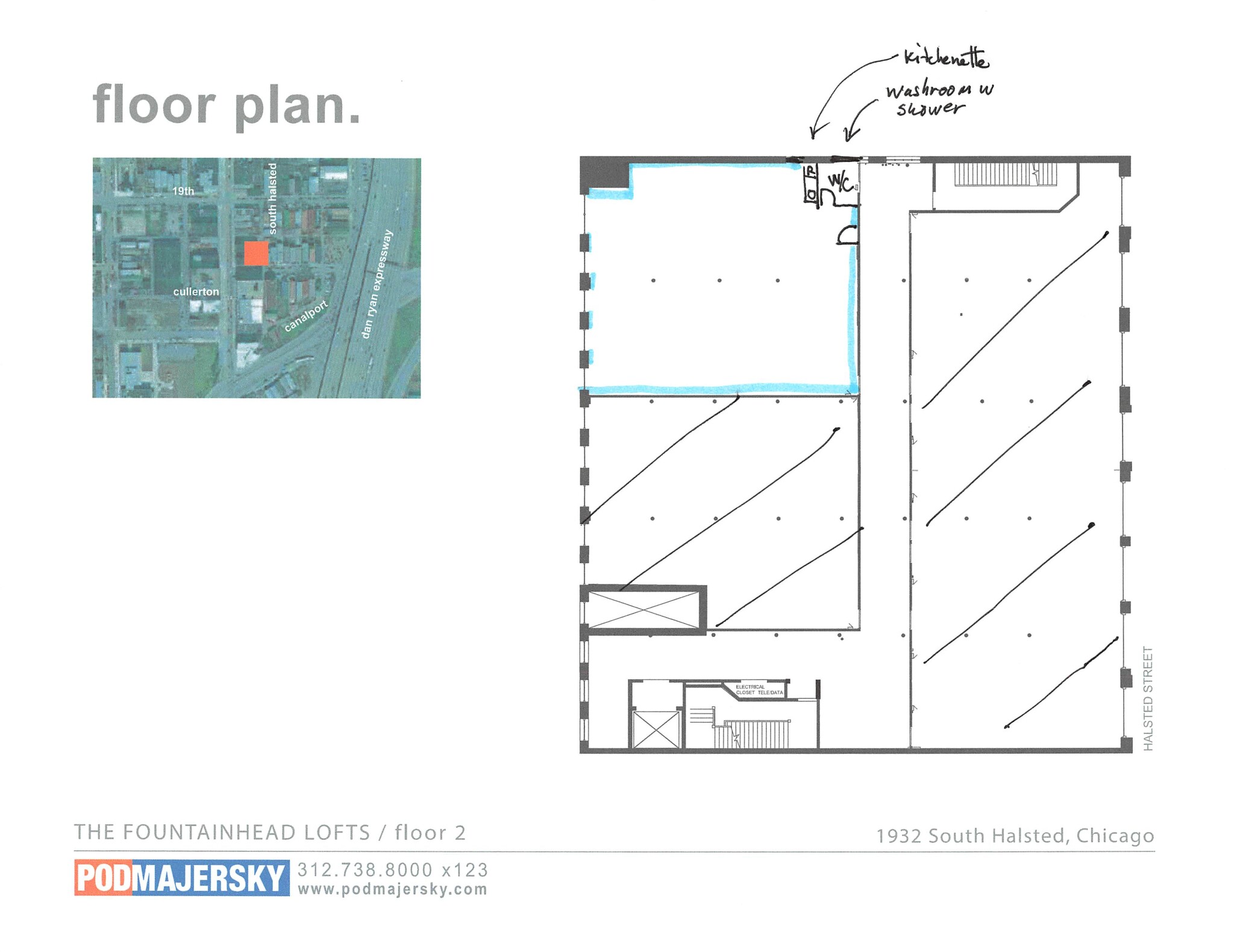 1932 S Halsted St, Chicago, IL en alquiler Plano del sitio- Imagen 1 de 15