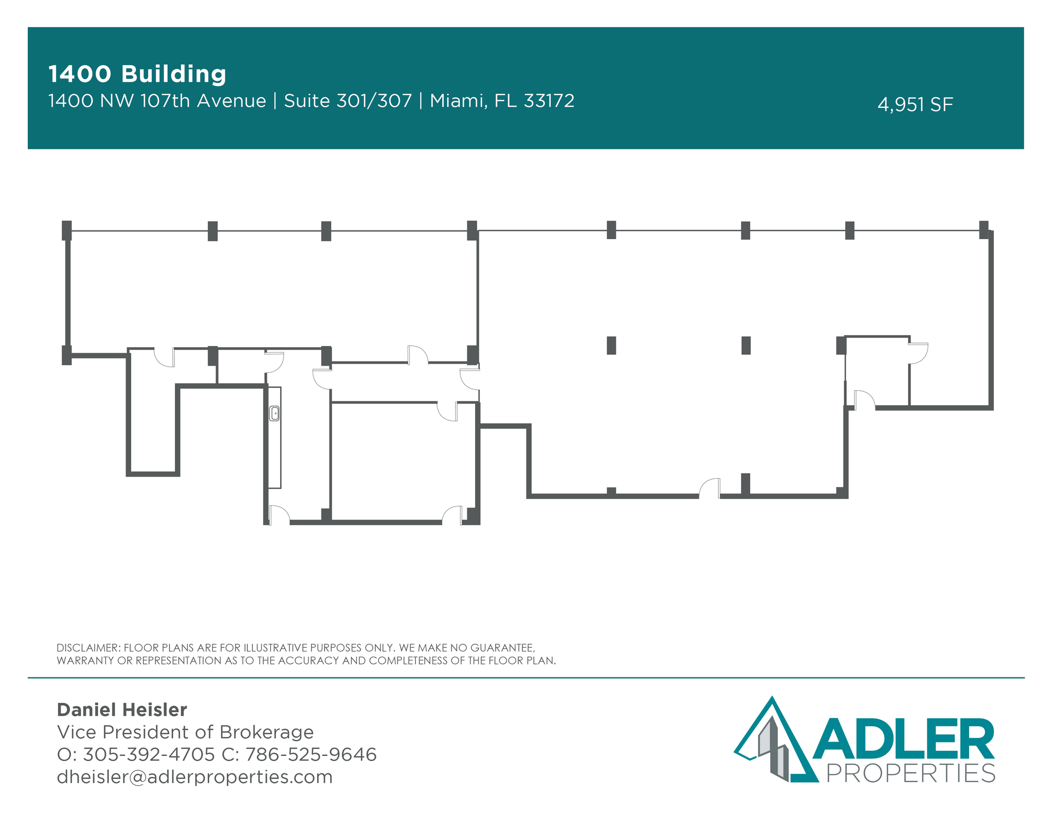 1400 NW 107th Ave, Miami, FL en alquiler Plano de la planta- Imagen 1 de 1