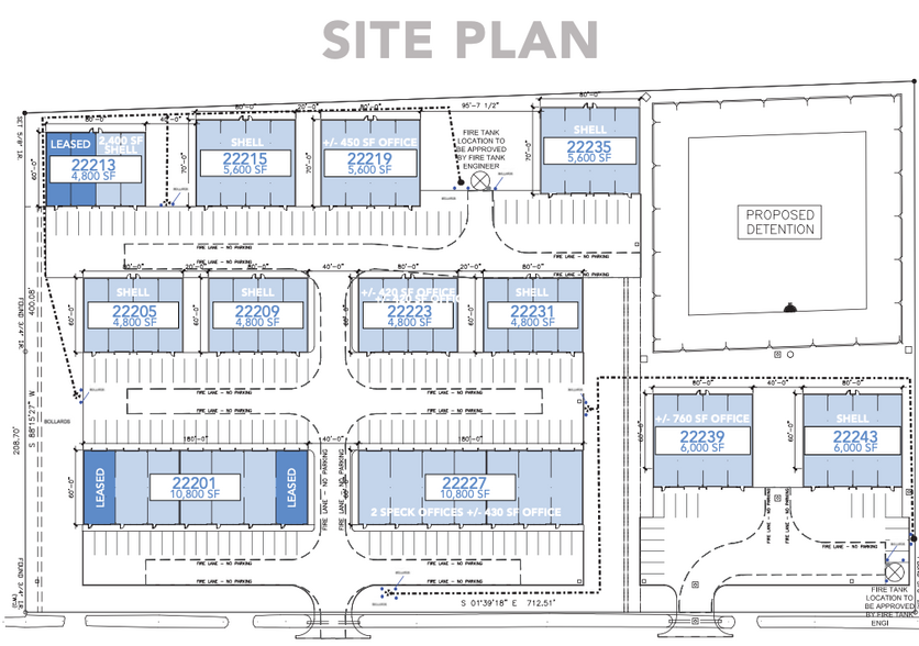 22201-22243 Mueschke Rd, Tomball, TX en alquiler - Plano del sitio - Imagen 2 de 7