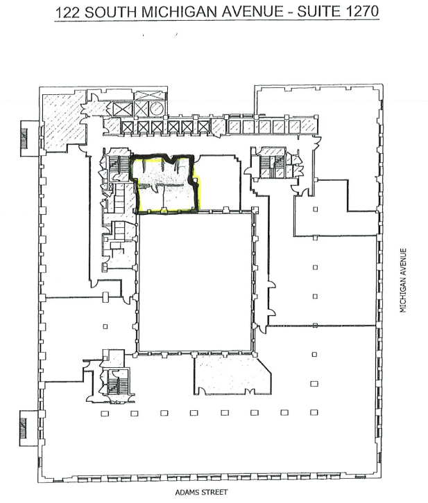 122 S Michigan Ave, Chicago, IL en alquiler Plano de la planta- Imagen 1 de 1