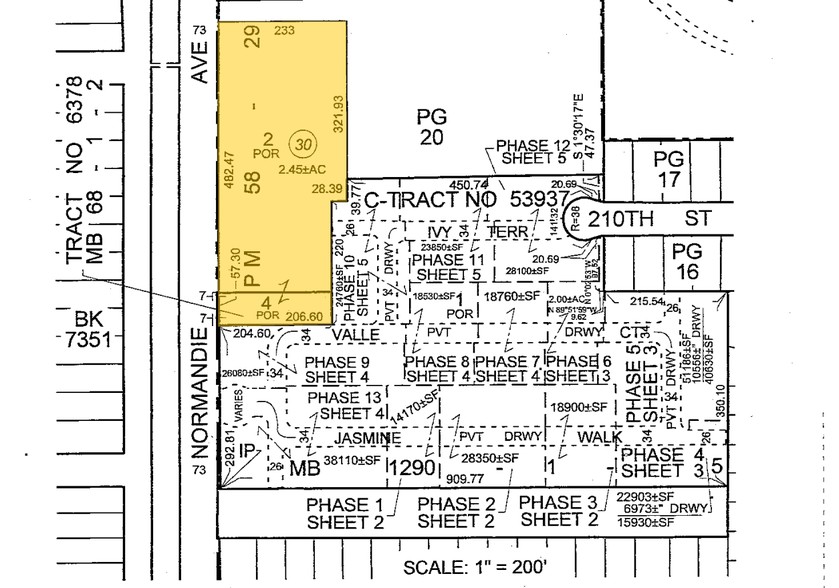 20950 S Normandie Ave, Torrance, CA en alquiler - Plano de solar - Imagen 2 de 5