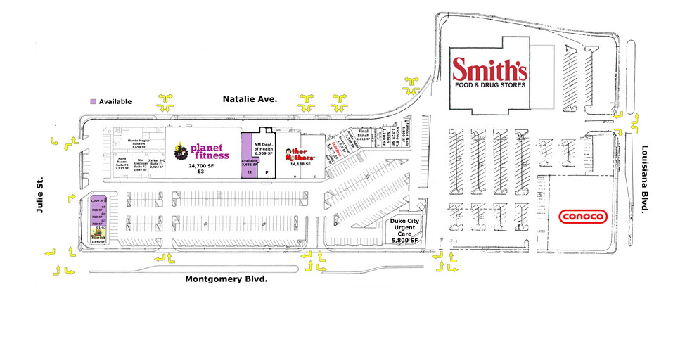 7200 Montgomery Blvd NE, Albuquerque, NM en alquiler - Plano del sitio - Imagen 2 de 7