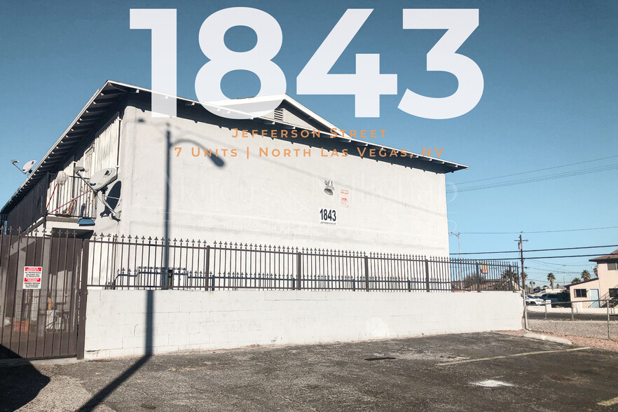 1843 Jefferson St, North Las Vegas, NV en venta - Foto del edificio - Imagen 1 de 8