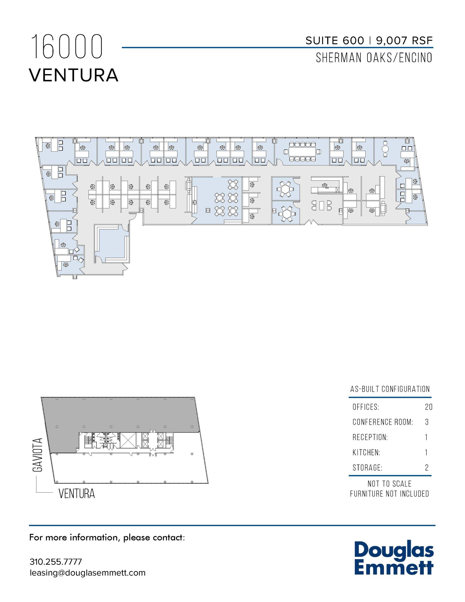 16000 Ventura Blvd, Encino, CA en alquiler Plano de la planta- Imagen 1 de 1