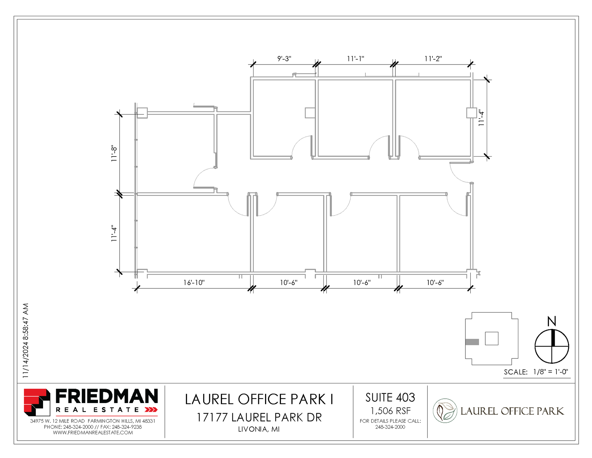 17177 N Laurel Park Dr, Livonia, MI en alquiler Plano de la planta- Imagen 1 de 2