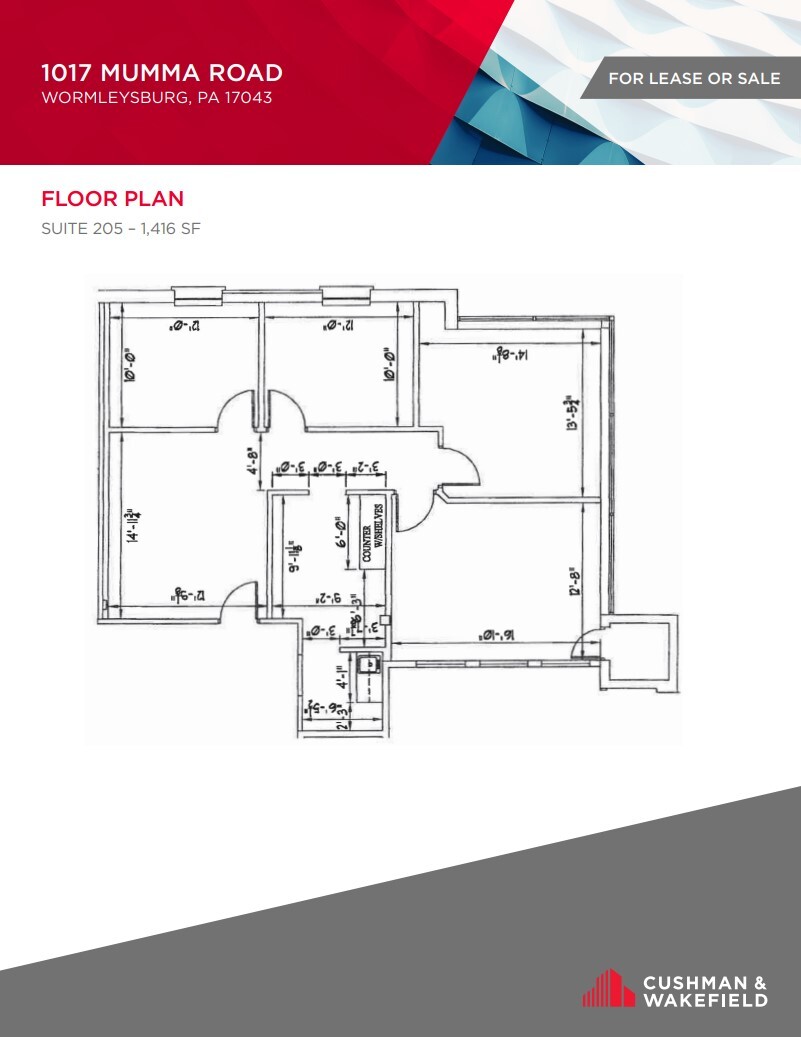 1017 Mumma Rd, Lemoyne, PA en venta Plano de la planta- Imagen 1 de 1