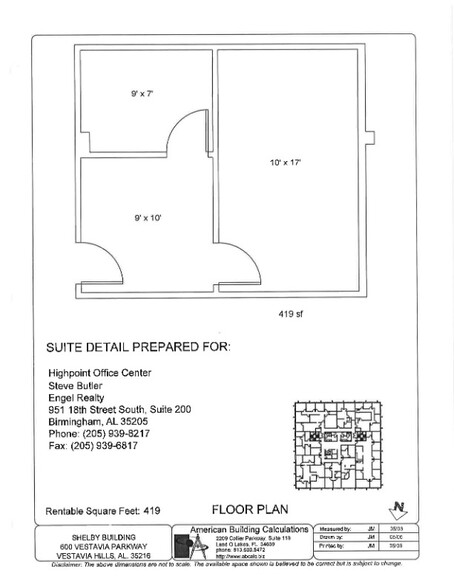 600 Vestavia Pky, Birmingham, AL en alquiler - Plano del sitio - Imagen 2 de 14