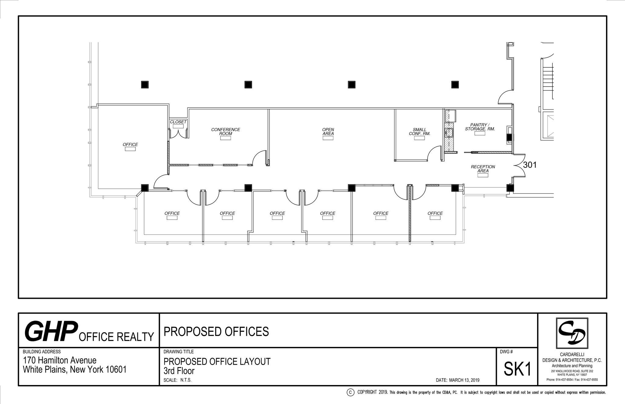 170 Hamilton Ave, White Plains, NY en alquiler Plano del sitio- Imagen 1 de 1