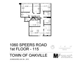 1060 Speers Rd, Oakville, ON en alquiler Plano de la planta- Imagen 1 de 1