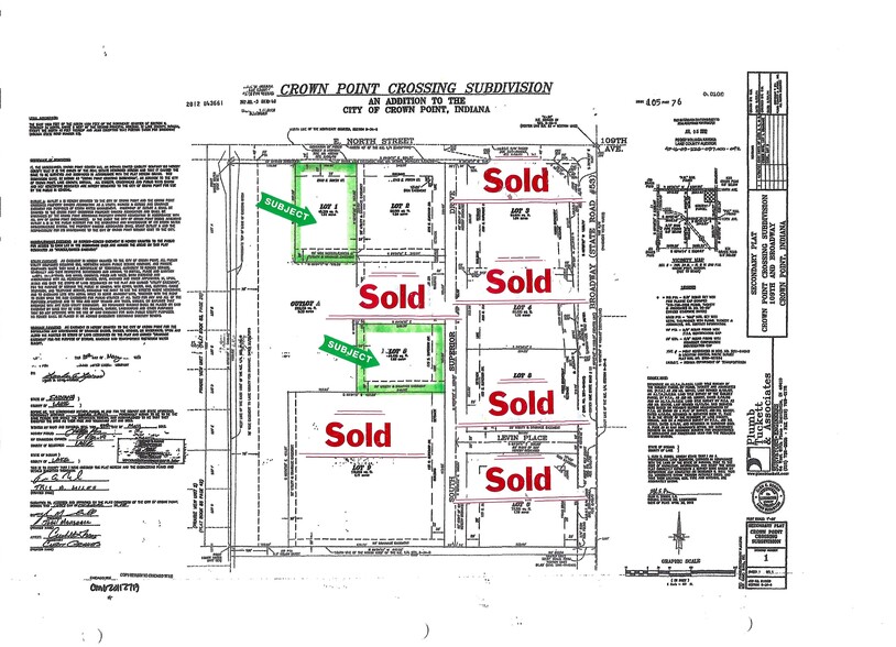 Broadway & 109th St, Crown Point, IN en venta - Foto del edificio - Imagen 1 de 1