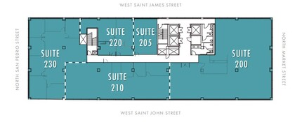 111 W Saint John St, San Jose, CA en alquiler Plano de la planta- Imagen 1 de 1