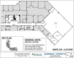 8 Neshaminy Interplex, Trevose, PA en alquiler Plano de la planta- Imagen 2 de 2