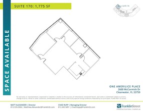 2600 McCormick Dr, Clearwater, FL en alquiler Plano de la planta- Imagen 1 de 1