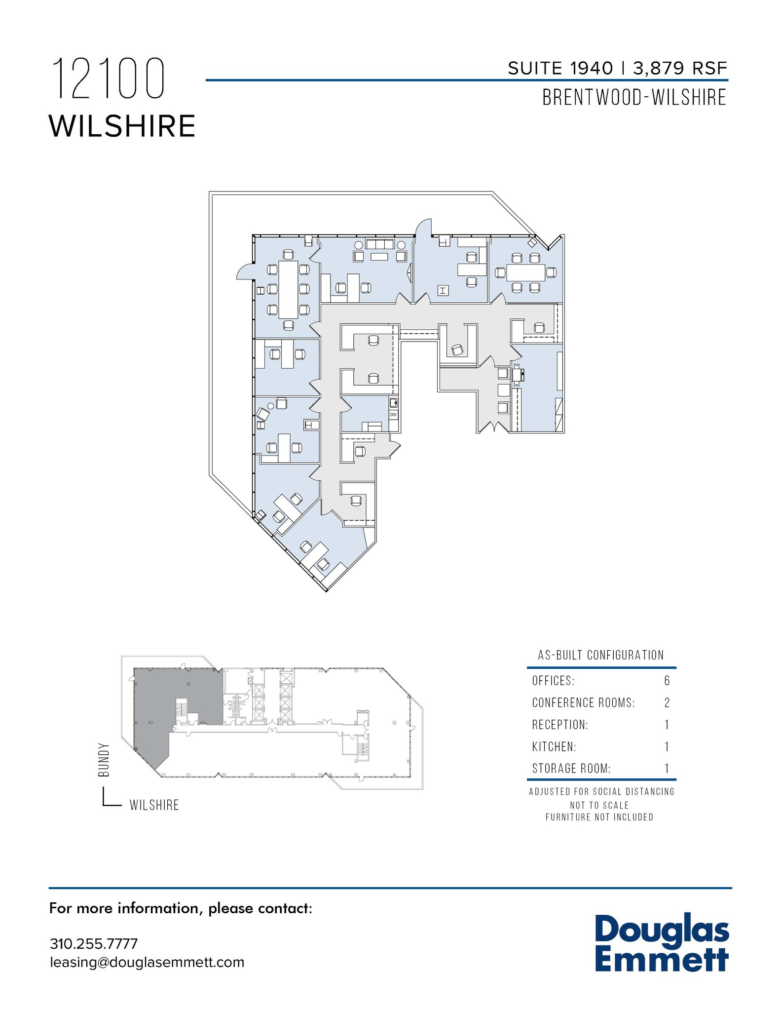 12100 Wilshire Blvd, Los Angeles, CA en alquiler Plano de la planta- Imagen 1 de 1