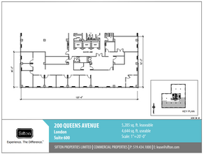 200 Queens Ave, London, ON en alquiler Plano de la planta- Imagen 1 de 1