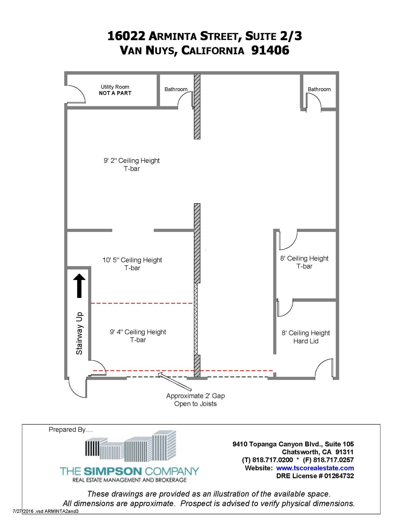 16022 Arminta St, Van Nuys, CA en alquiler Plano de la planta- Imagen 1 de 1