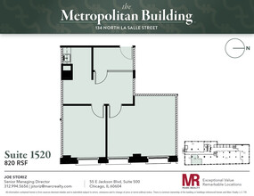 134 N LaSalle St, Chicago, IL en alquiler Plano de la planta- Imagen 1 de 7