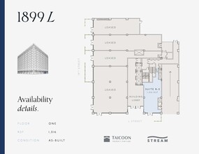 1899 L St NW, Washington, DC en alquiler Plano de la planta- Imagen 1 de 1