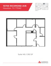 10700 Richmond Ave, Houston, TX en alquiler Plano de la planta- Imagen 1 de 1