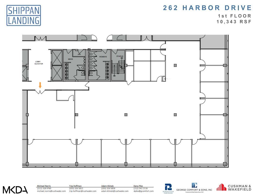 208 Harbor Dr, Stamford, CT en alquiler Plano de la planta- Imagen 1 de 1