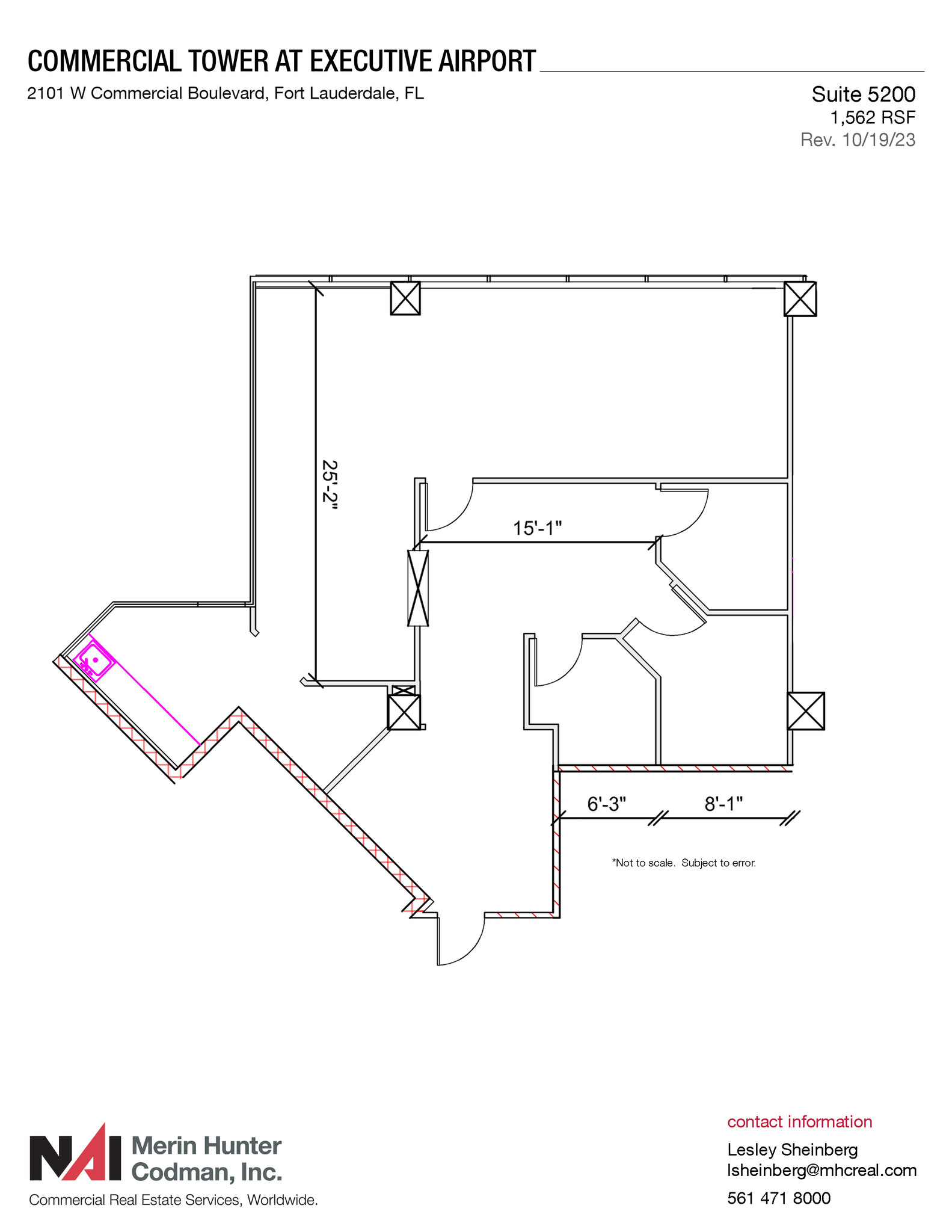 2101 W Commercial Blvd, Fort Lauderdale, FL en alquiler Plano de la planta- Imagen 1 de 1