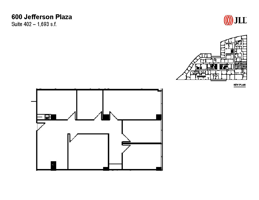 600 Jefferson Plz, Rockville, MD en alquiler Plano de la planta- Imagen 1 de 2