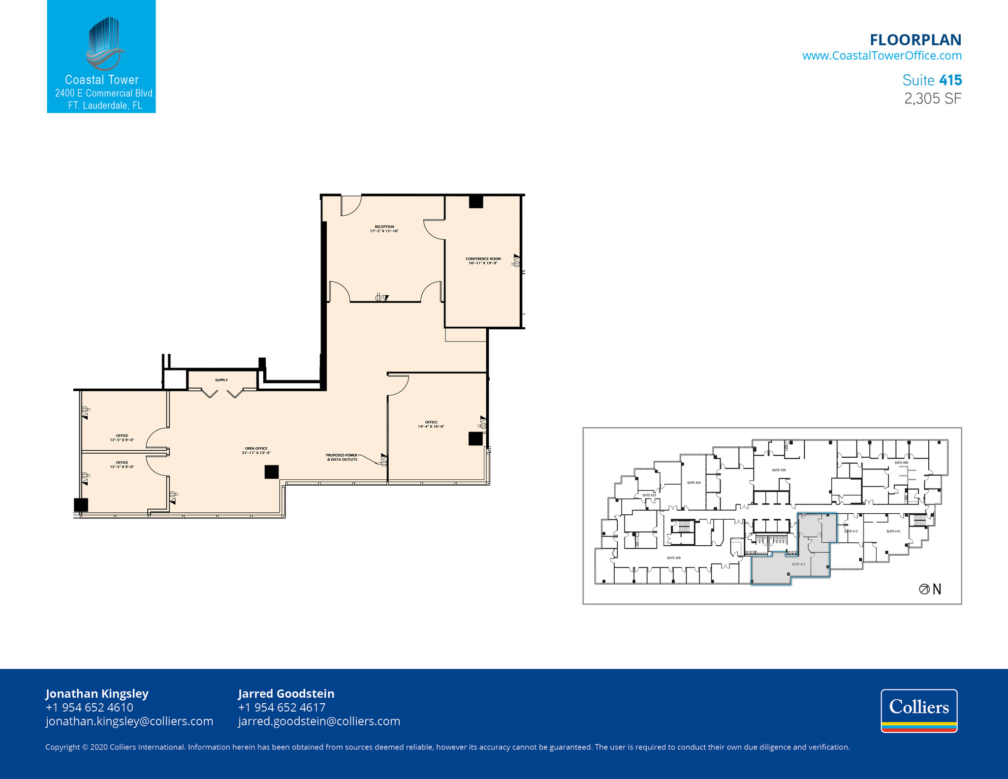 2400 E Commercial Blvd, Fort Lauderdale, FL en alquiler Plano de la planta- Imagen 1 de 1