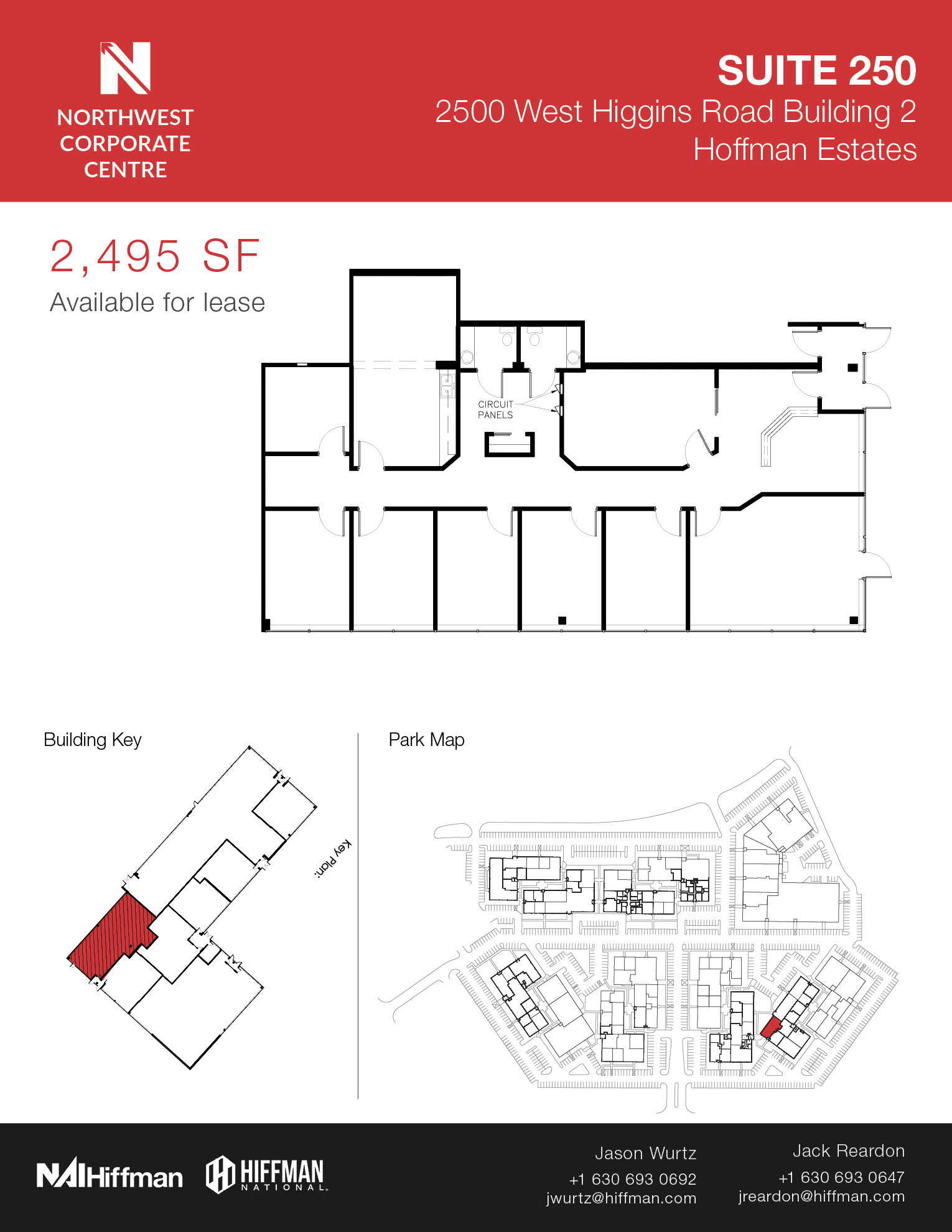 2500 W Higgins Rd, Hoffman Estates, IL en alquiler Plano de la planta- Imagen 1 de 1