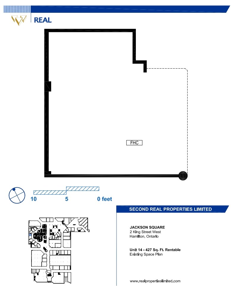 100, 110, and 120 King St W, Hamilton, ON en alquiler Plano de la planta- Imagen 1 de 1