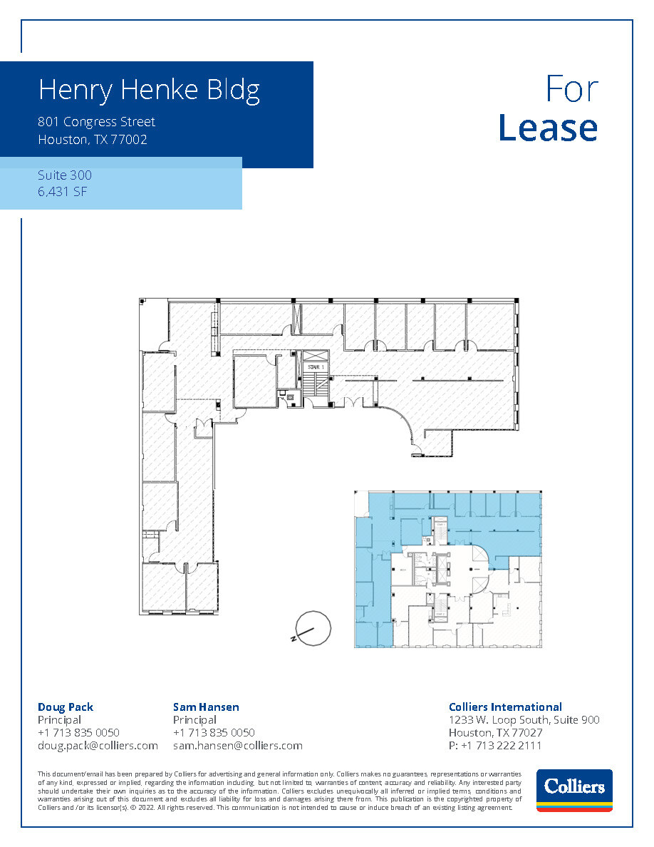 801 Congress St, Houston, TX en alquiler Plano de la planta- Imagen 1 de 1