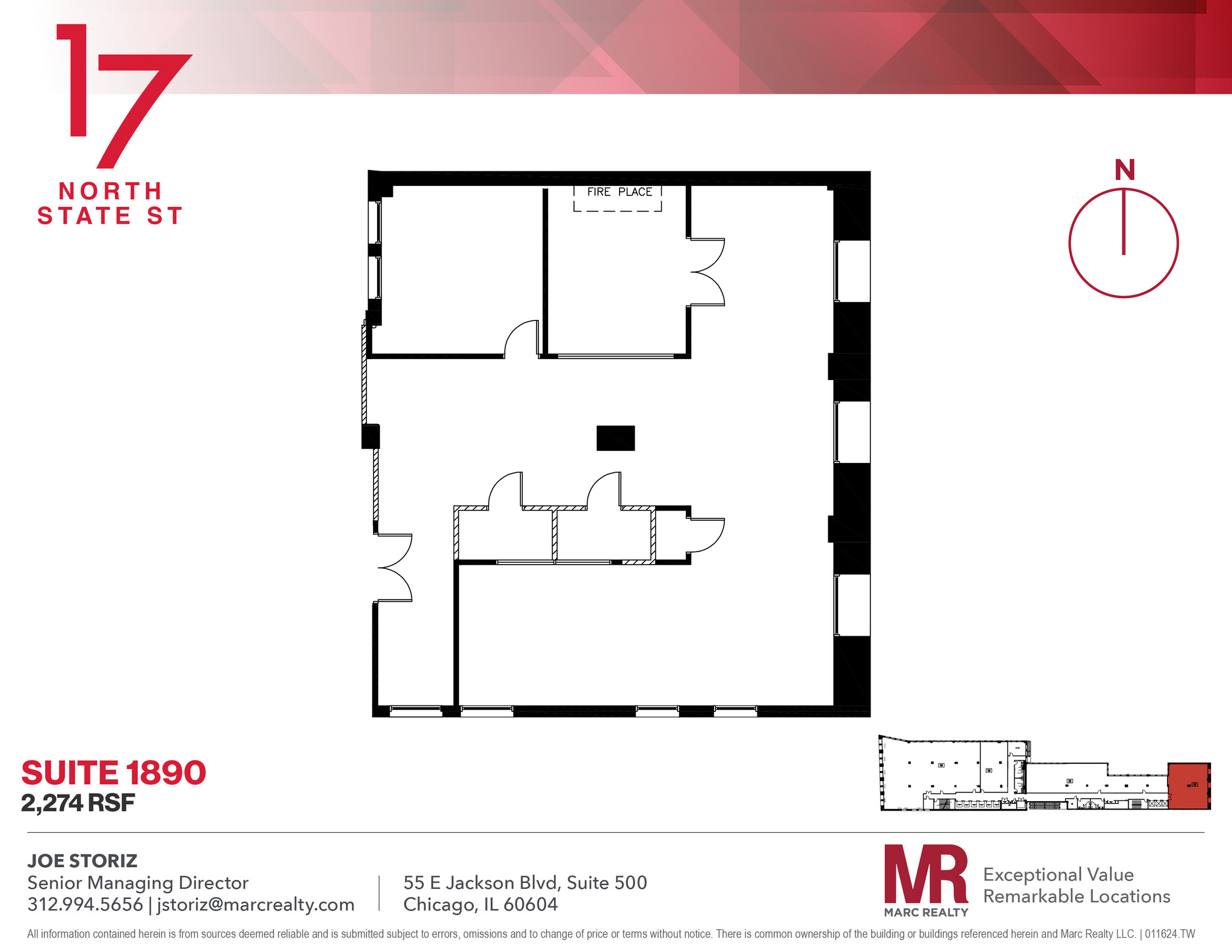 17 N State St, Chicago, IL en alquiler Plano de la planta- Imagen 1 de 1