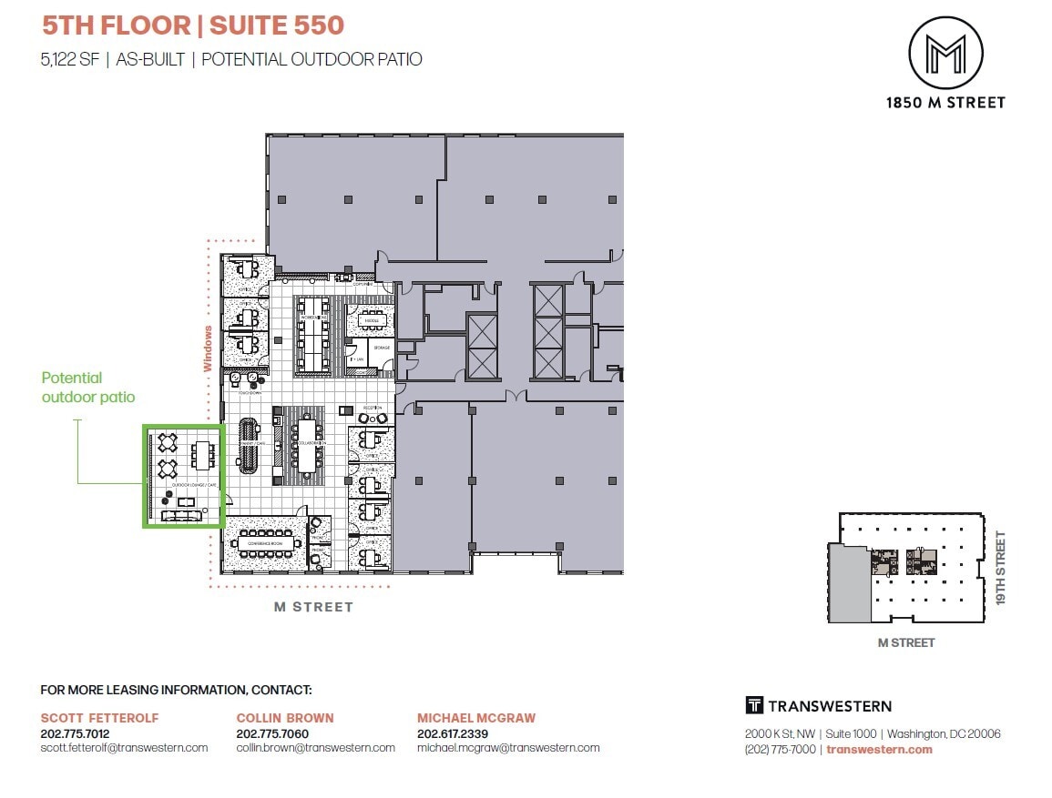 1850 M St NW, Washington, DC en alquiler Plano de la planta- Imagen 1 de 1