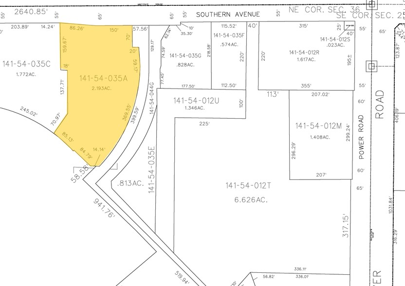 6631 E Southern Ave, Mesa, AZ en venta - Plano de solar - Imagen 2 de 4