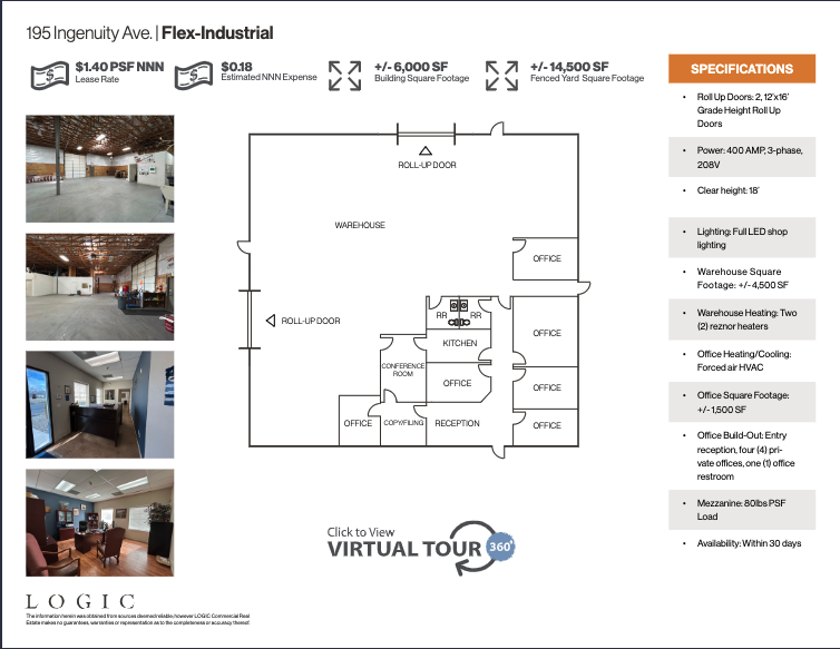 265 Ingenuity Ave, Sparks, NV en alquiler Plano de la planta- Imagen 1 de 5