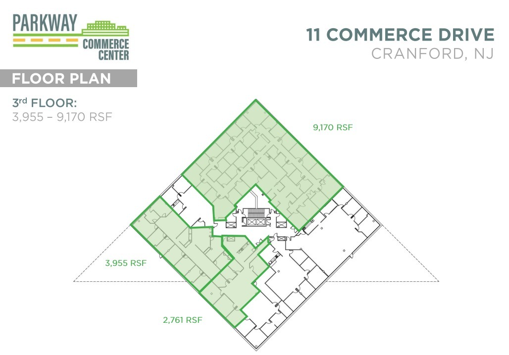 20 Commerce Dr, Cranford, NJ en alquiler Plano de la planta- Imagen 1 de 1