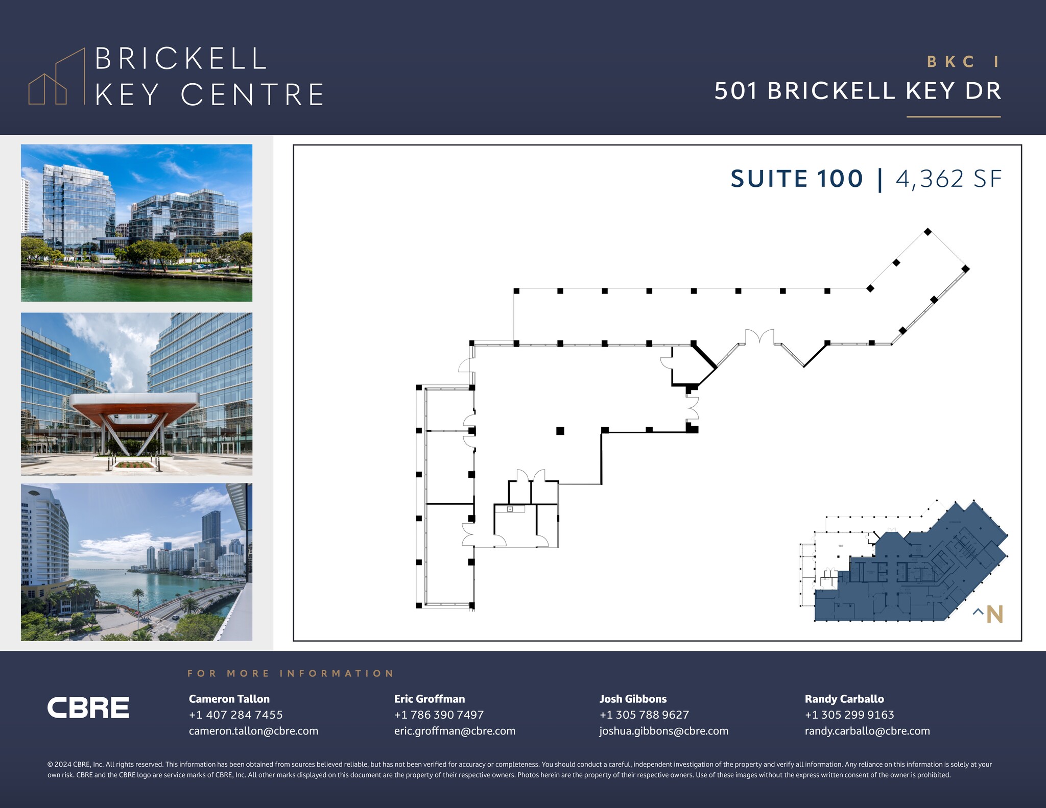 501 Brickell Key Dr, Miami, FL en alquiler Plano del sitio- Imagen 1 de 1