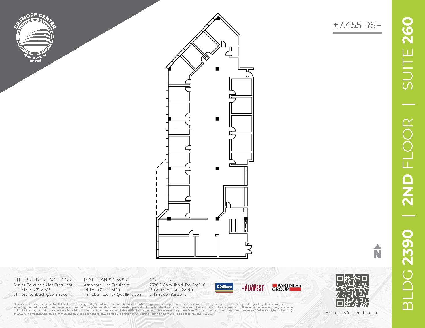 2398 E Camelback Rd, Phoenix, AZ en alquiler Plano de la planta- Imagen 1 de 2