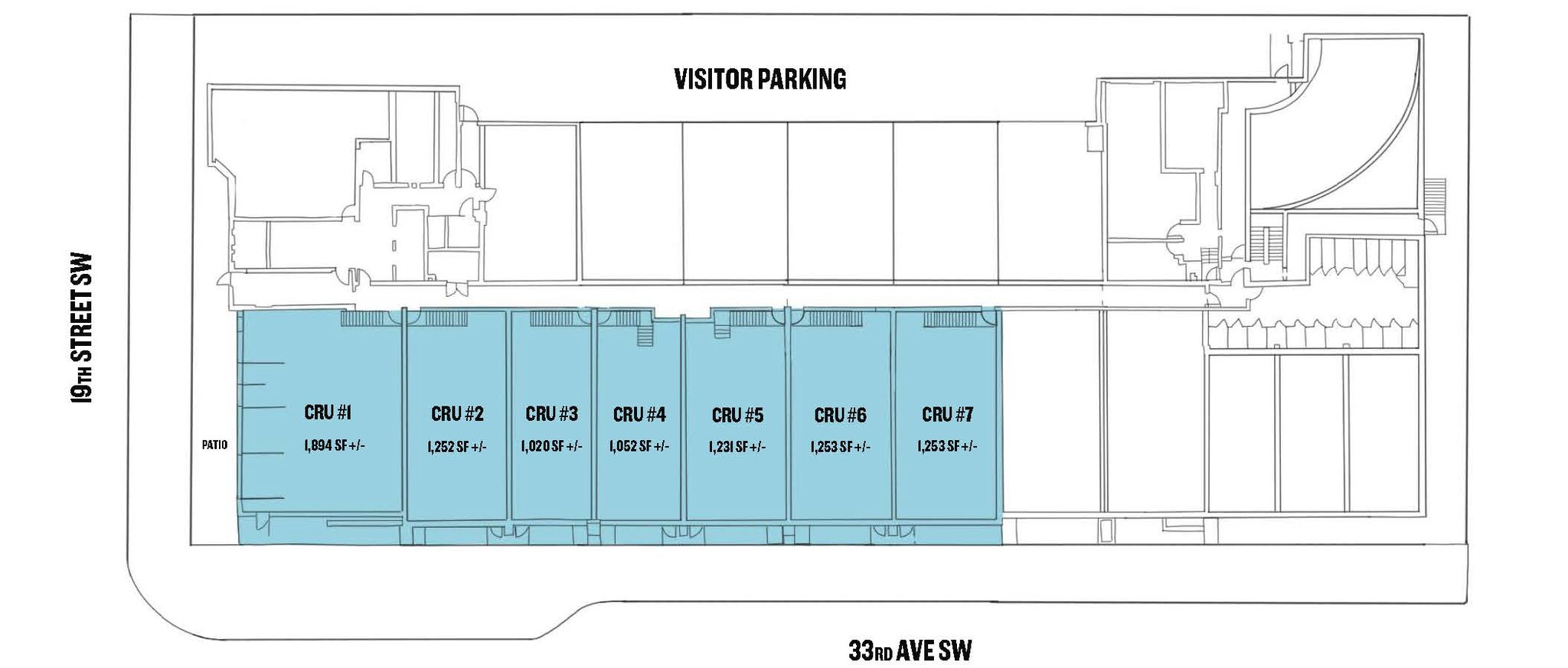 1940 33 SW ave, Calgary, AB en alquiler Plano de la planta- Imagen 1 de 1