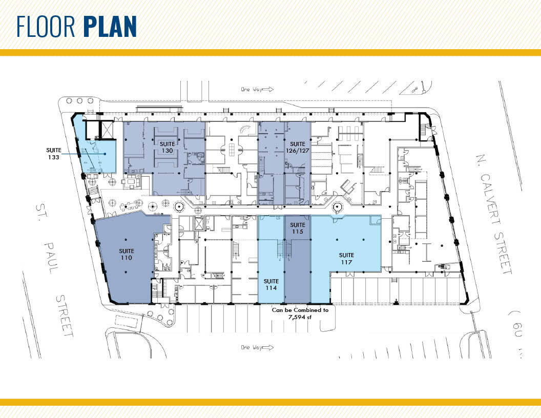 1501 St Paul St, Baltimore, MD en alquiler Plano de la planta- Imagen 1 de 1