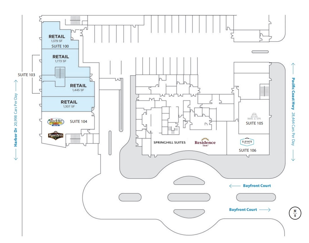 900 Bayfront Ct, San Diego, CA en alquiler Plano de la planta- Imagen 1 de 1