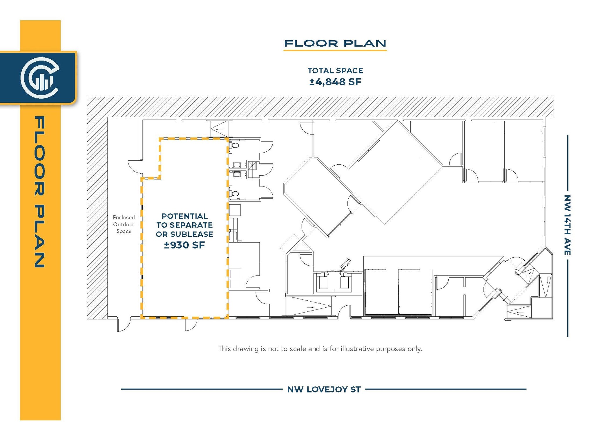 1001 NW 14th Ave, Portland, OR en alquiler Plano de la planta- Imagen 1 de 1