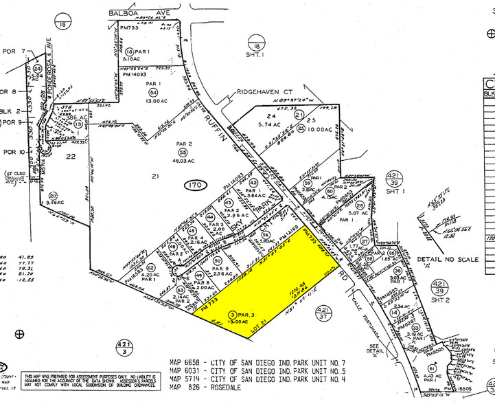 4000 Ruffin Rd, San Diego, CA en alquiler - Plano de solar - Imagen 2 de 7